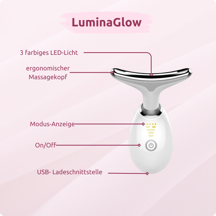 LuminaGlow™ LED-Gesichtsmassagegerät